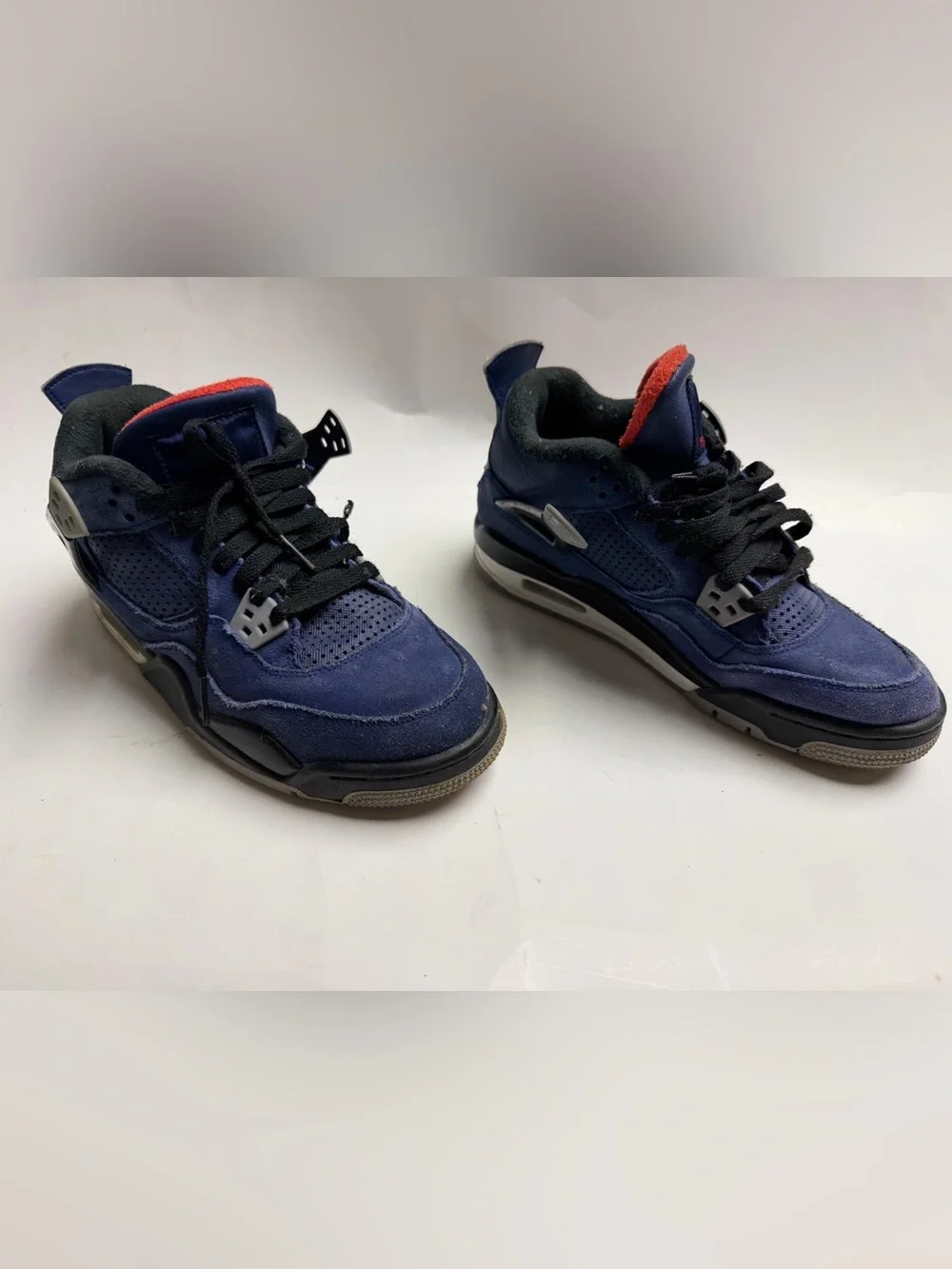 Jordan Kids Navy and Red Low-Top Sneakers